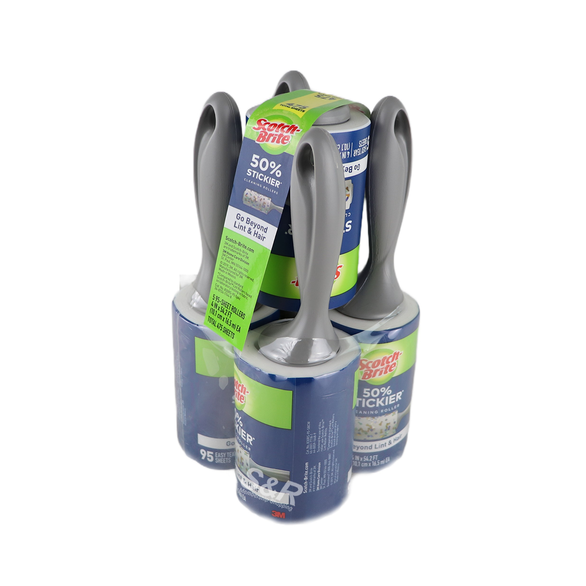 Scotch-Brite 50% Stickier Cleaning Rollers 5pcs Scotch-Brite 50% Stickier Cleaning Rollers 5pcs